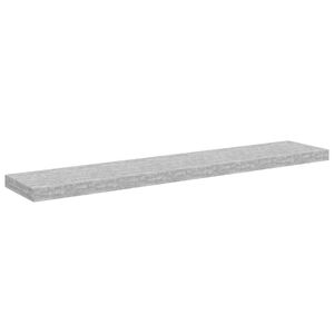 vidaXL Floating Wall Shelf Concrete Grey 120x23.5x3.8 cm MDF