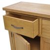 vidaXL Sideboard 90x33.5x83 cm Solid Oak Wood
