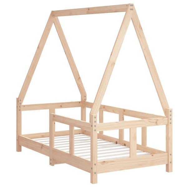 vidaXL Kids Bed Frame 70x140 cm Solid Wood Pine