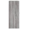 vidaXL Wall Mounted Cabinet Grey Sonoma 69.5x34x90 cm Engineered Wood