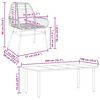 vidaXL 9 Piece Garden Dining Set Brown Poly Rattan Glass