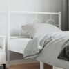 vidaXL Metal Replace Headboard White 100 cm