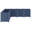 vidaXL Garden Planter Blue Grey 160x160x53 cm PP