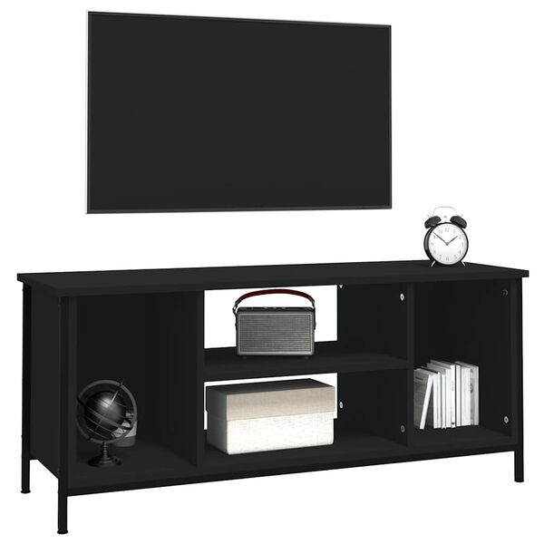 vidaXL TV Cabinet Black 102x35x45 cm Engineered Wood