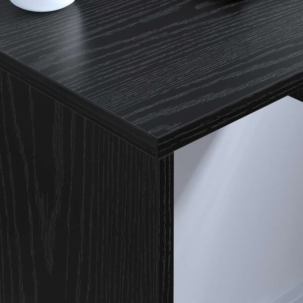 vidaXL Wall-Mounted Desk Black Oak 60 x 45 x 30 cm Engineered Wood
