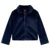 vidaXL Kids' Coat Faux Fur Navy 92