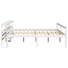 vidaXL Senior Bed with Headboard without Mattress White 180x200 cm Super King