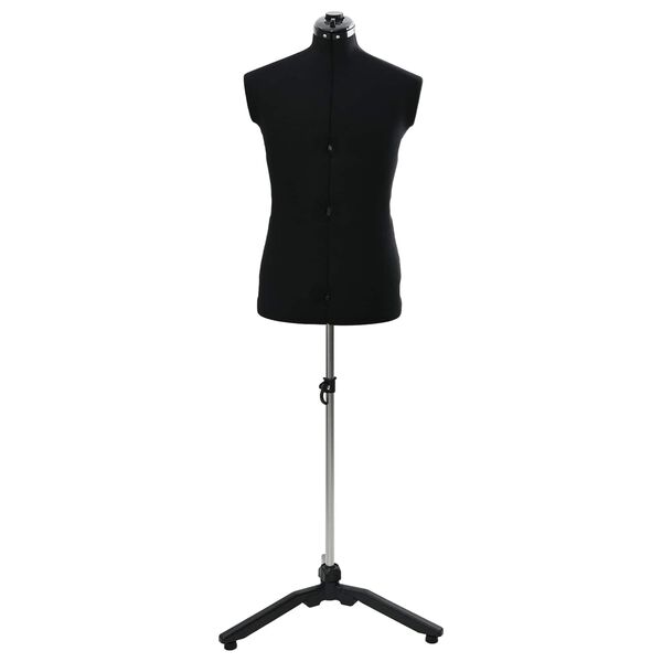 vidaXL Adjustable Dress Form Female Manual Black 37.5-45.5 inch Fabric