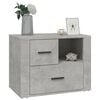 vidaXL Bedside Cabinet Concrete Grey 60x36x45 cm Engineered Wood