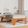 vidaXL Bed Frame Brown 100 x 200 cm Solid Pine Wood