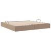 vidaXL Storage Bed with Mattress Cappucino 200 x 200 cm Faux leather
