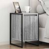 vidaXL Bedside Table Grey Sonoma 39.5 x 30 x 50 cm Engineered Wood