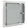 vidaXL Access Panel 2 pcs White 20 x 20 cm Steel