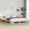 vidaXL Bed Frame Brown 160 x 220 cm Solid Pine Wood