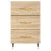 vidaXL Bedside Cabinet Sonoma Oak 40x40x66 cm Engineered Wood