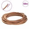 vidaXL Leather Cord Brown &Oslash;5 mm x 50 m Leather
