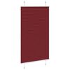 vidaXL Pleated Blind Bordeaux Red 75x100 cm Fabric Width 74.4 cm Polyester