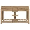vidaXL Bunk Bed for Kids Artisan Oak 80 x 190 cm Engineered Wood