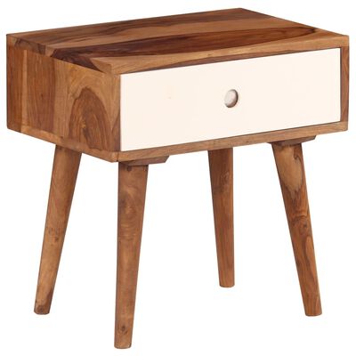 vidaXL Bedside Table Solid Sheesham Wood 45x30x45 cm