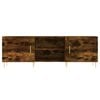 vidaXL TV Cabinet Smoked Oak 150x30x50 cm Engineered Wood