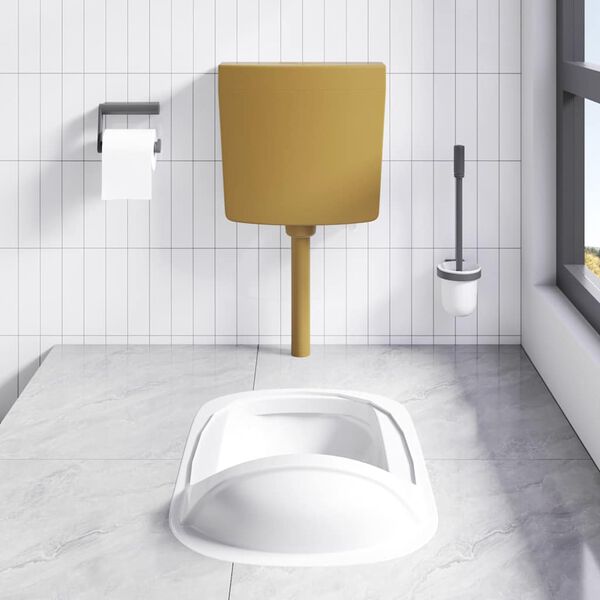 vidaXL Toilet Cistern with Bottom Water Inlet 3/6 L Curry
