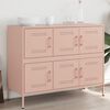 vidaXL Sideboard Pink 100.5x39x79 cm Steel