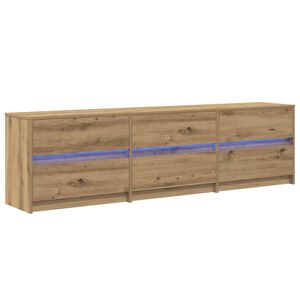vidaXL TV Units 2 pcs Artisan Oak Engineered Wood