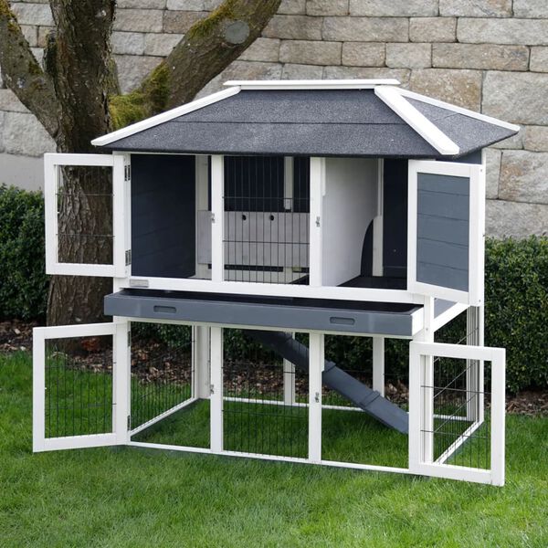 Kerbl Rodent Pen Villa 118x68x118 cm Wood Glazed