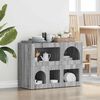 vidaXL Sideboard Grey Sonoma 80.5 x 35 x 59 cm Engineered Wood