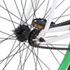 vidaXL Fixed Gear Bike White and Green 700c 59 cm