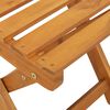 vidaXL Garden Chair Folding 4 pcs Oil Natural 40 x 42 x 85 cm