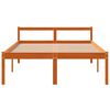 vidaXL Senior Bed without Mattress Wax Brown 120x200 cm Solid Wood Pine