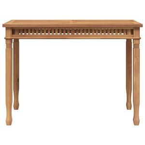 vidaXL Garden Dining Table 110x65x80 cm Solid Teak Wood