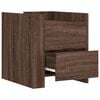 vidaXL Bedside Cabinet Brown Oak 45x50x50 cm Engineered Wood