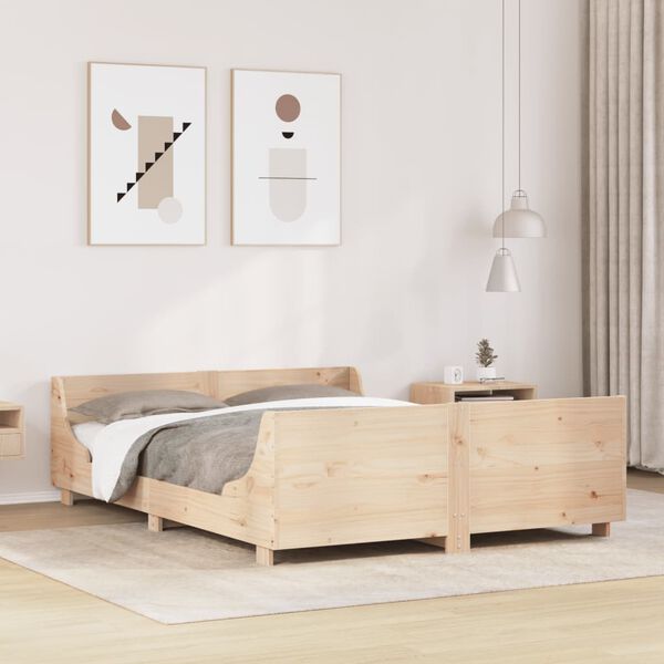 vidaXL Bed Frame without Mattress 120x200 cm Solid Wood Pine