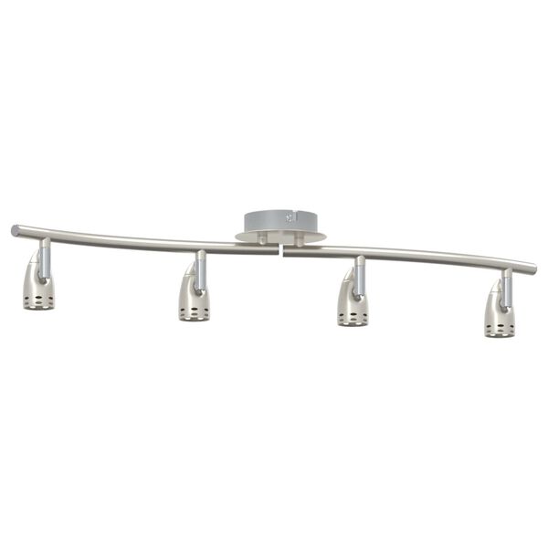 vidaXL Ceiling Spotlight Matt nickel 58.5 x 15 x 12 cm Steel