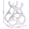 vidaXL Wine Rack Silver 32 x 14 x 37.5 cm Aluminium