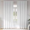 vidaXL Blackout Curtains with Rings 2 pcs Pure White 225 x 140 cm