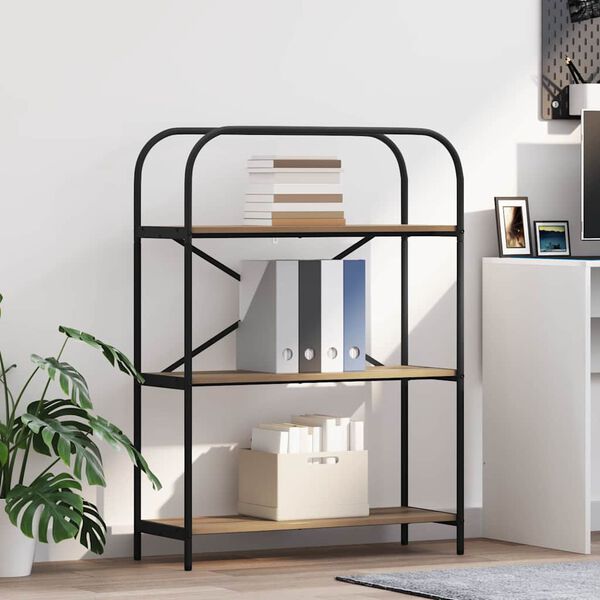 vidaXL Bookshelf Artisan Oak 80 x 30 x 109 cm Engineered wood