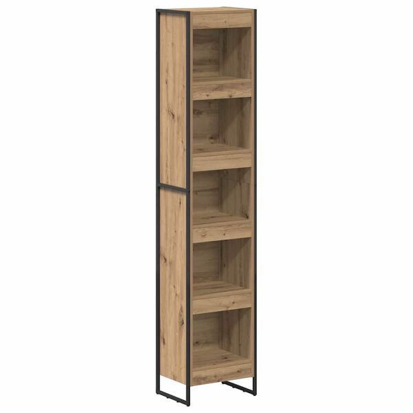 vidaXL Book Cabinet Artisian Oak 40 x 30 x 189.5 cm Engineered Wood
