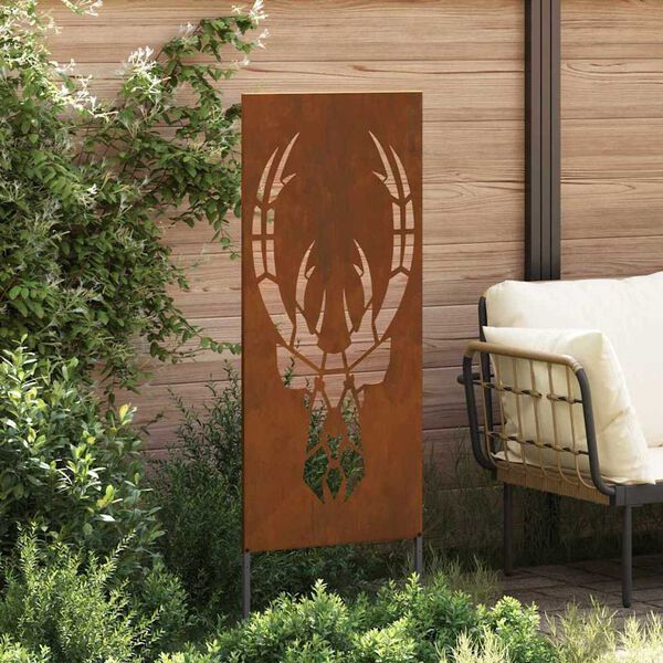 vidaXL Garden Privacy Screen Rusty 50 x 140 cm Weathering steel