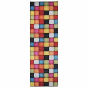 vidaXL Rug Runner LESAKA Colourful 50 x 100 cm Diamond Velvet