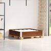 vidaXL Pallet Collar Brown 100x100 cm Solid Wood Pine