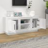 vidaXL TV Cabinet High Gloss White 102x35x45 cm Engineered Wood
