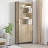 vidaXL Tall Cabinets 2 pcs Sonoma 79 x 36 x 300 cm Engineered Wood