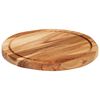 vidaXL Chopping Board Ø30x2.5 cm Solid Wood Acacia