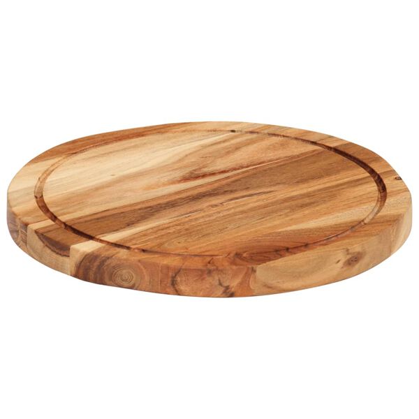 vidaXL Chopping Board Ø30x2.5 cm Solid Wood Acacia