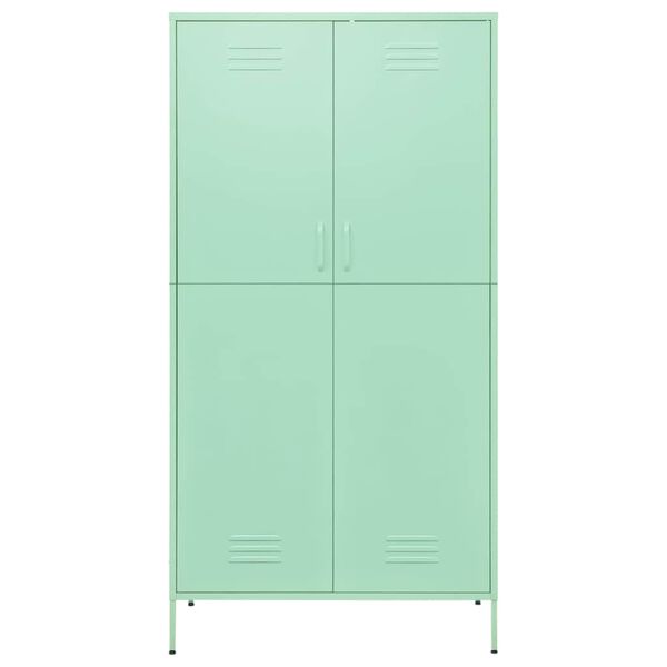 vidaXL Wardrobe Mint 90x50x180 cm Steel