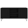 vidaXL TV Cabinet Black Oak 104 x 35 x 50 cm Engineered Wood