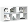 vidaXL Wall Shelf White 100x25x50 cm Engineered Wood